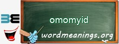 WordMeaning blackboard for omomyid